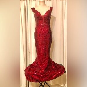 RICARICA SCARLETT STRIPPED GLITTER DRESS IN MEDIUM